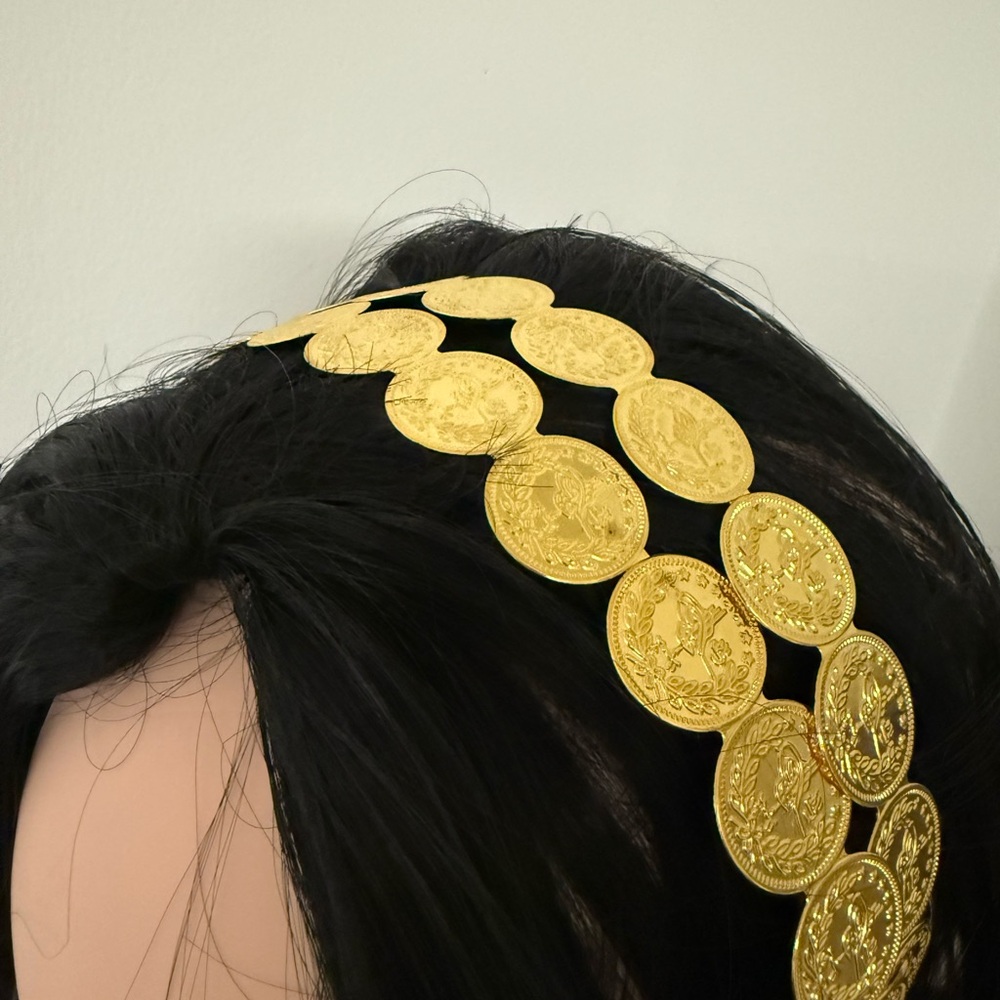 Gold Coin Headband